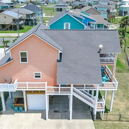 Villa Spring Break Specials! Front Row Views - Tiki Bar - Playground Bolivar Peninsula Exterior foto
